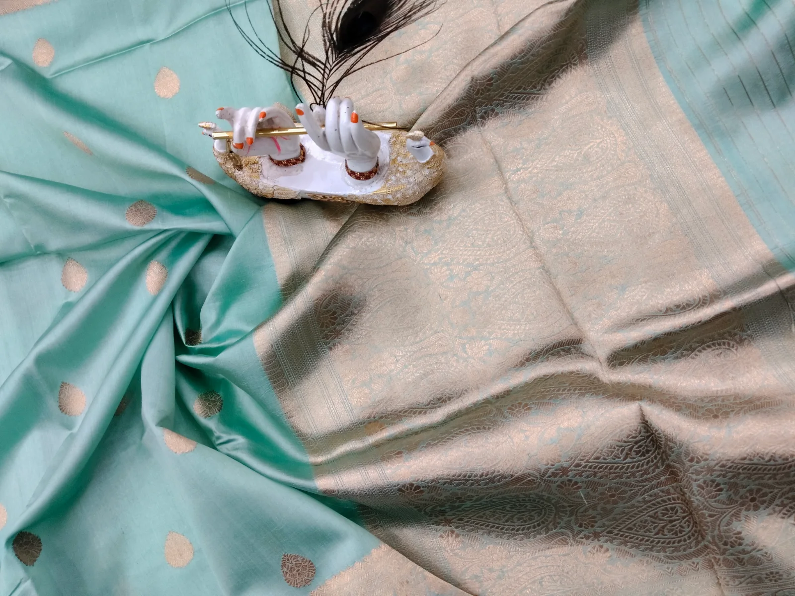 Pure Banarasi katan silk saree