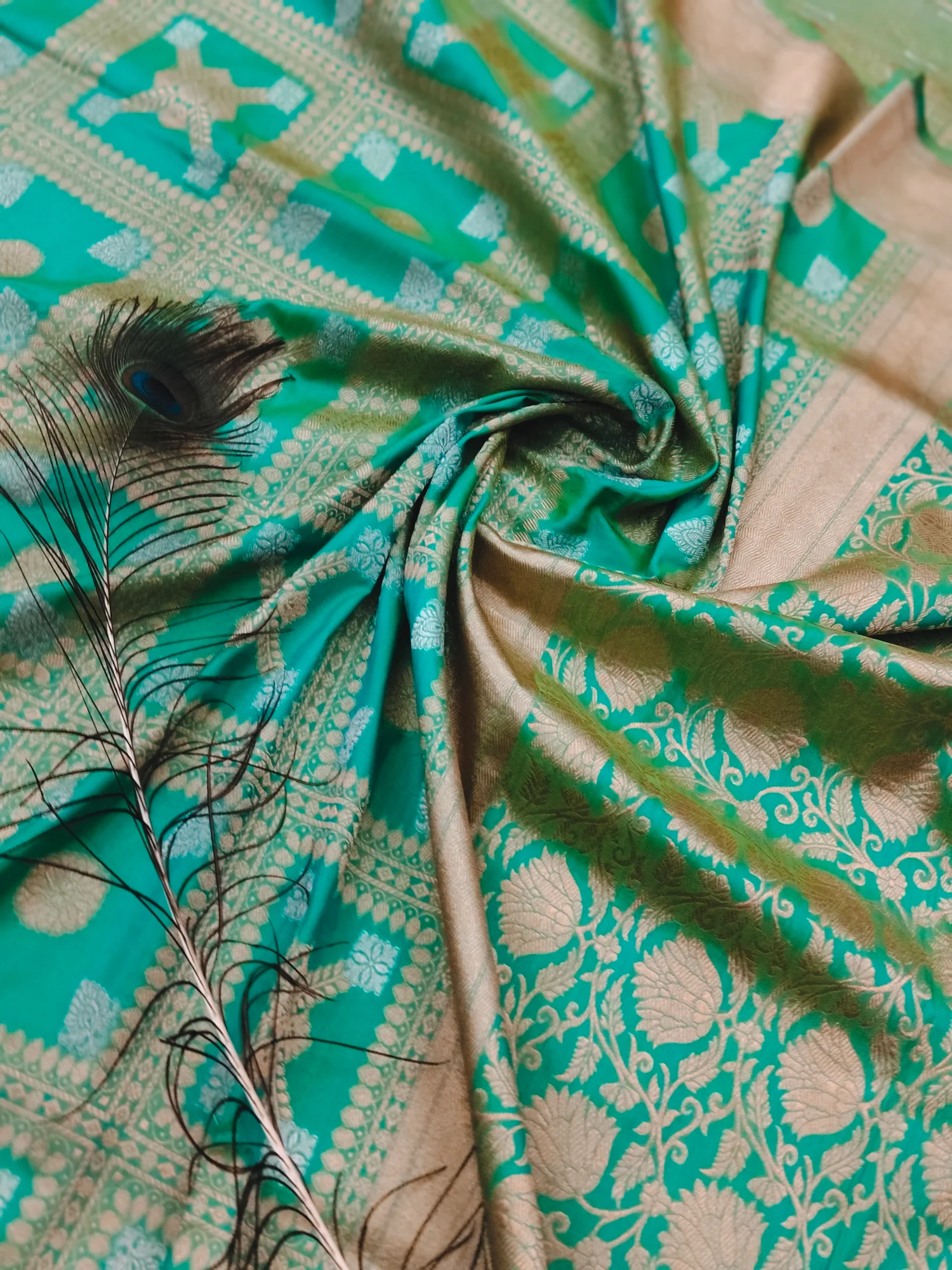 Pure Banarasi katan silk saree