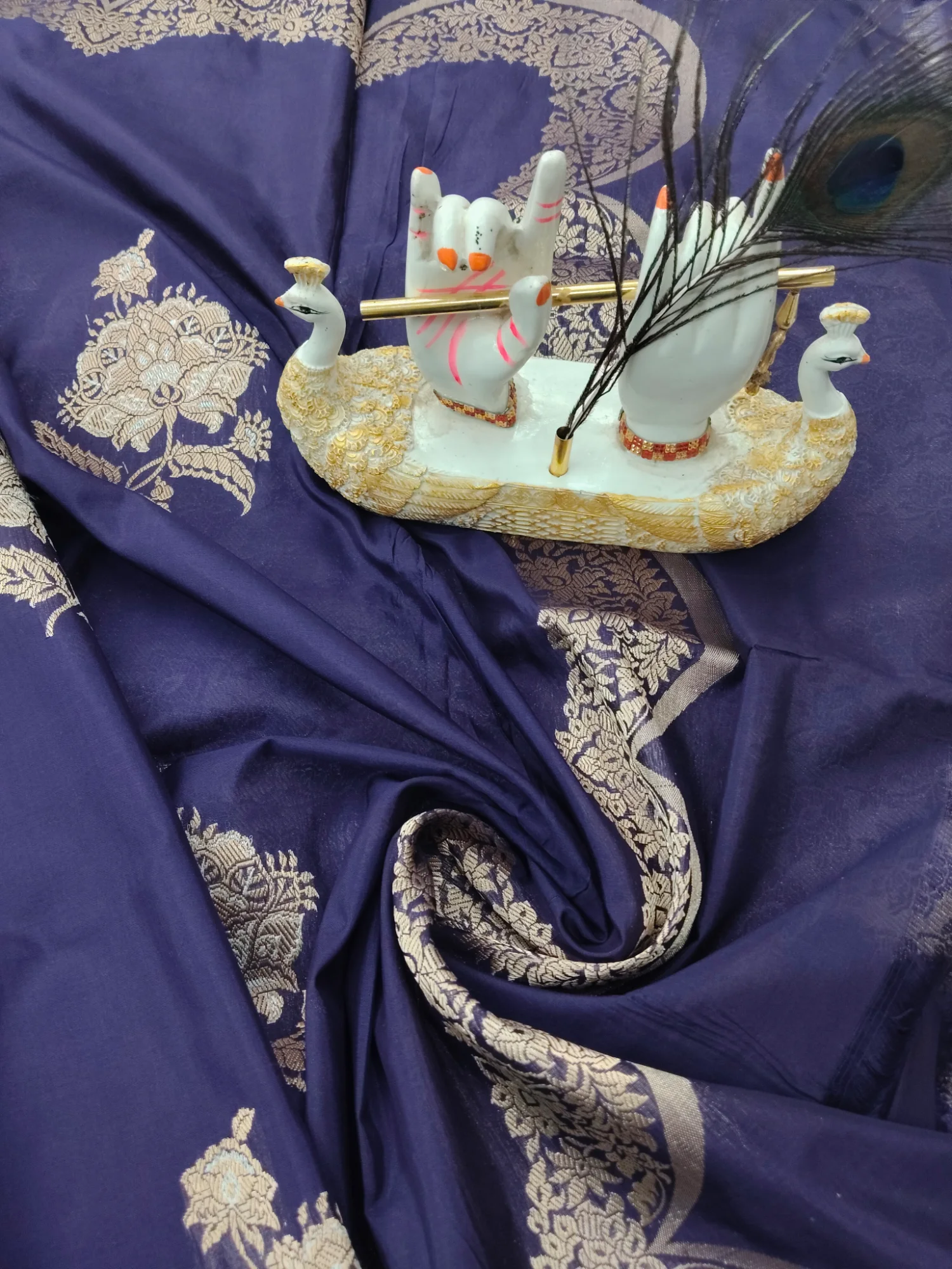 Pure Banarasi katan silk saree