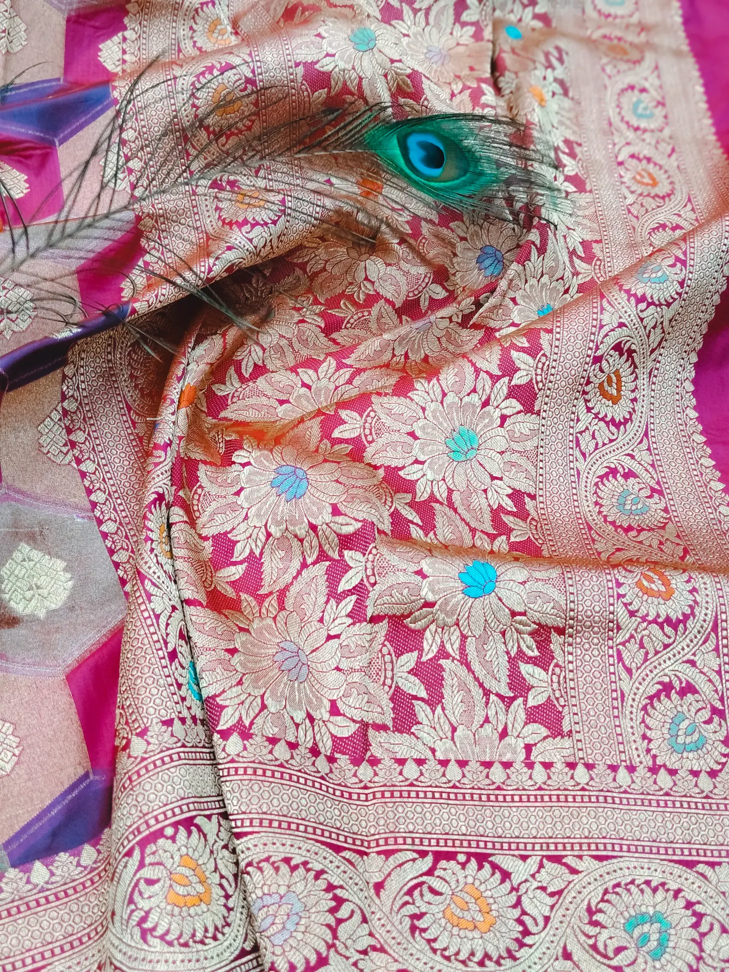 Pure Banarasi katan silk saree