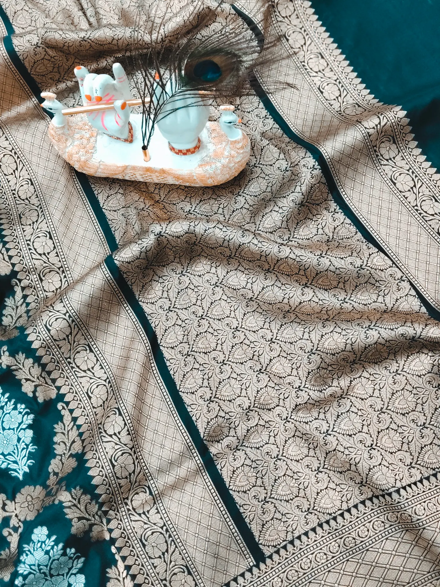 Pure Banarasi katan silk saree