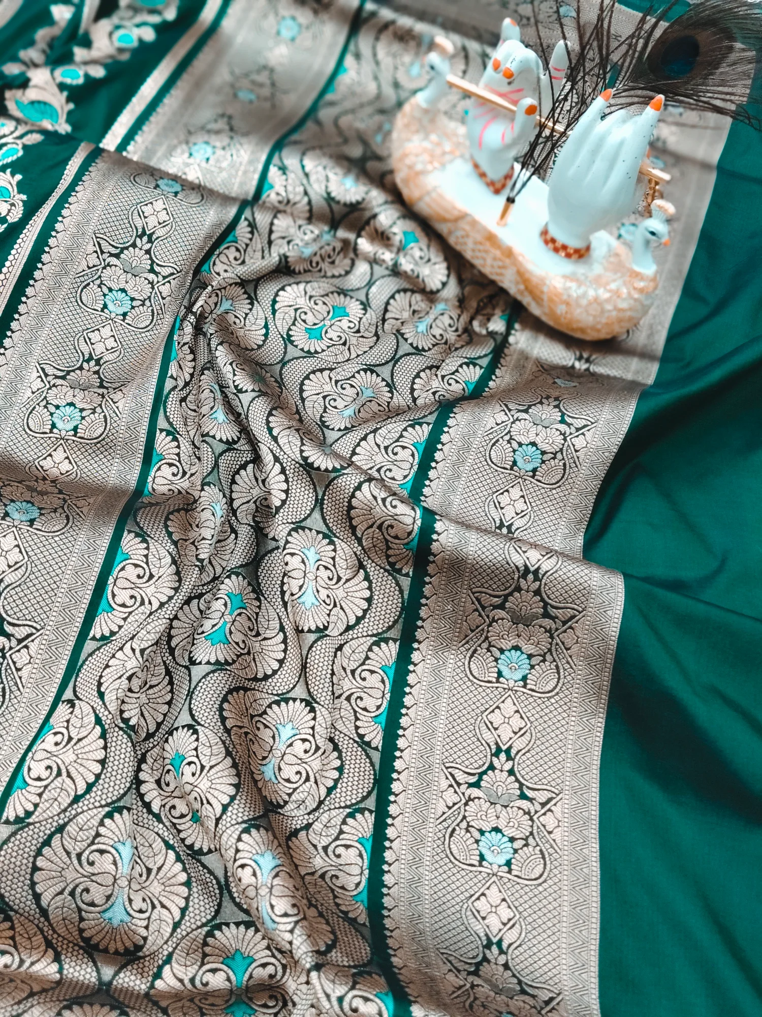 Pure Banarasi katan silk saree