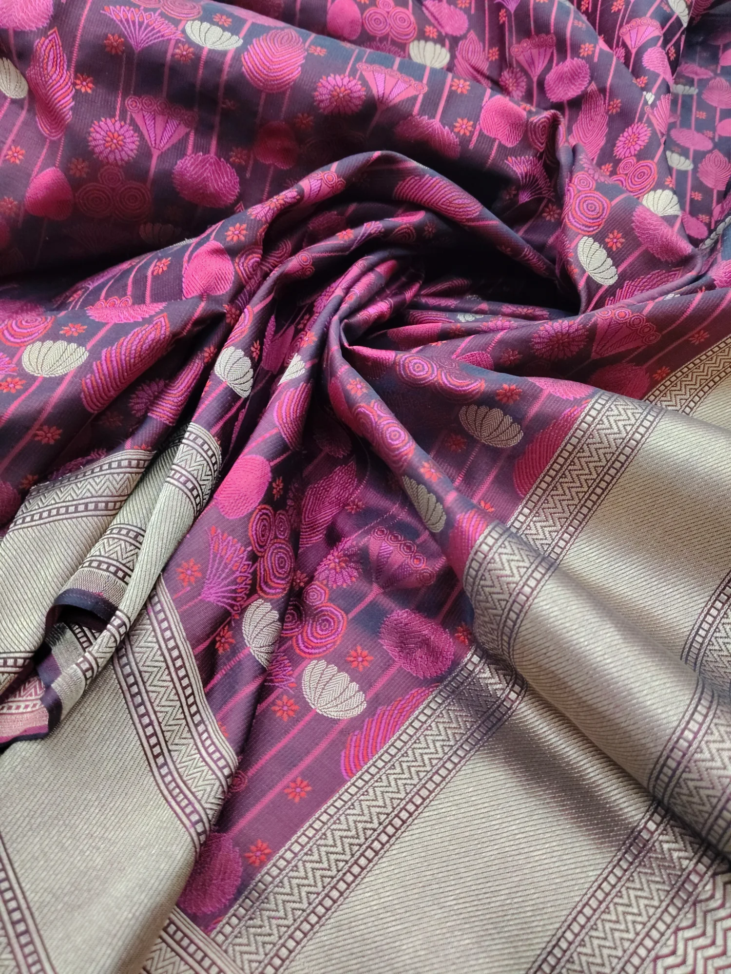 Pure Banarasi katan silk saree