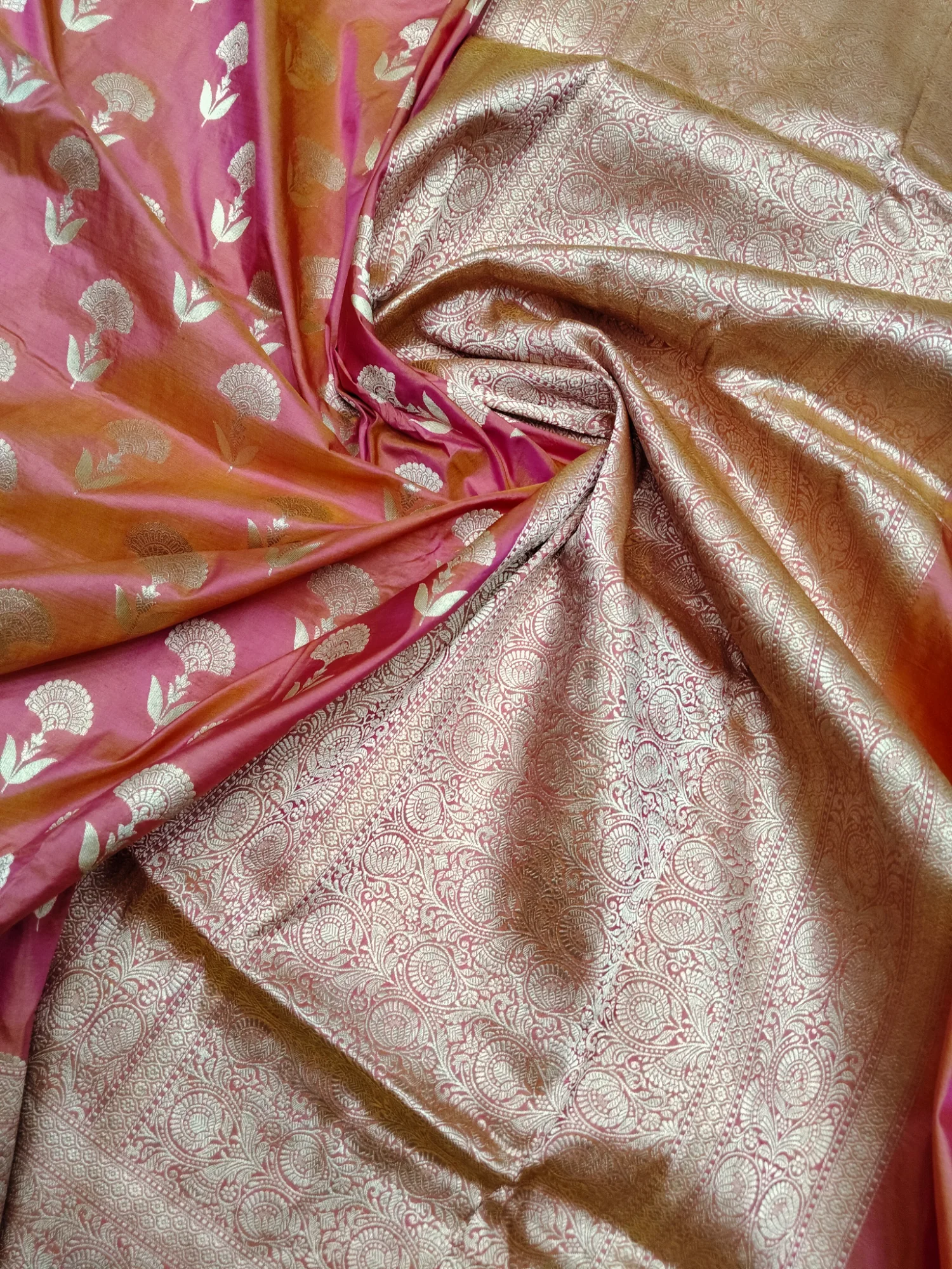 Pure Banarasi katan silk saree