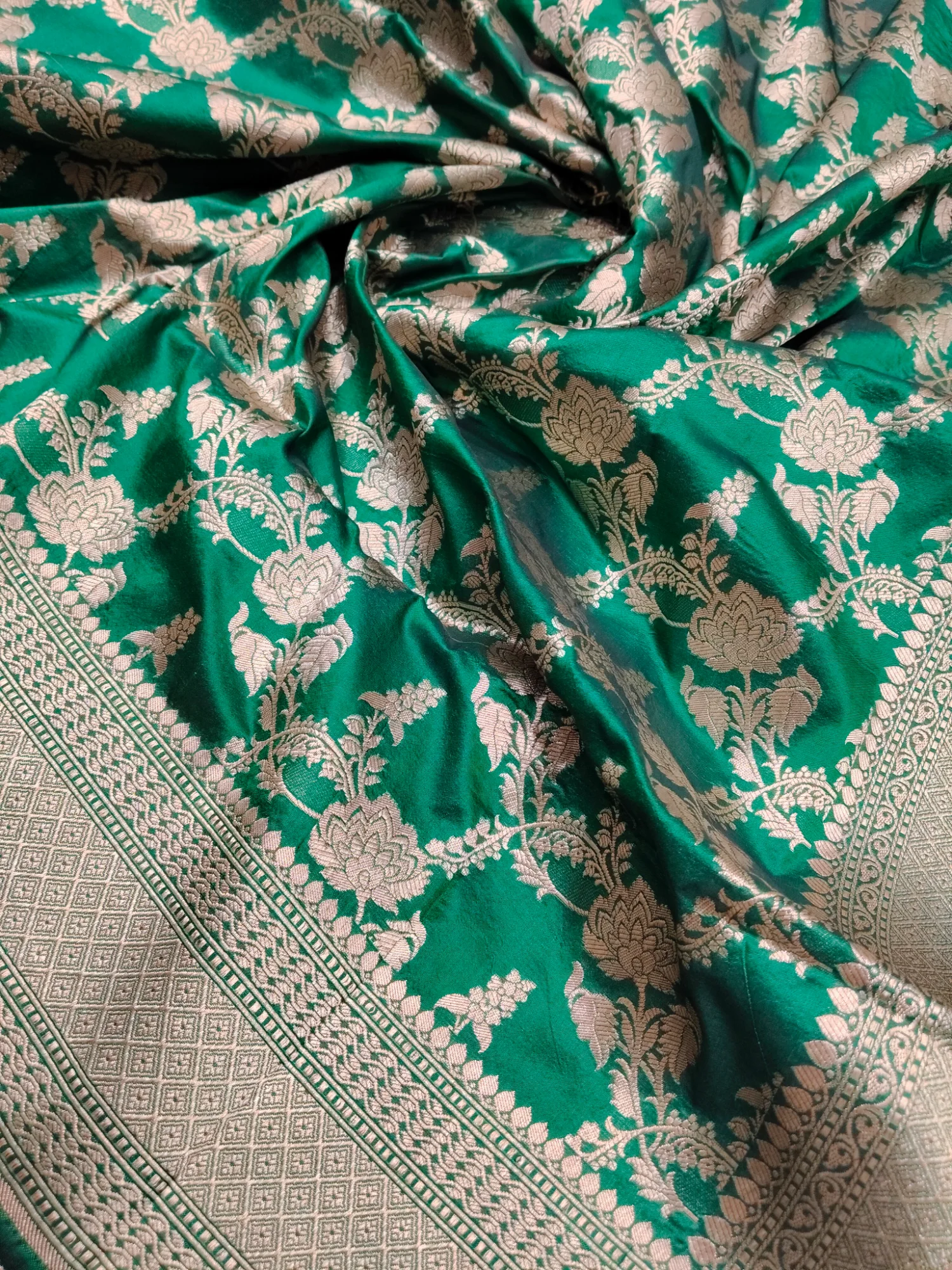 Pure Banarasi katan silk saree