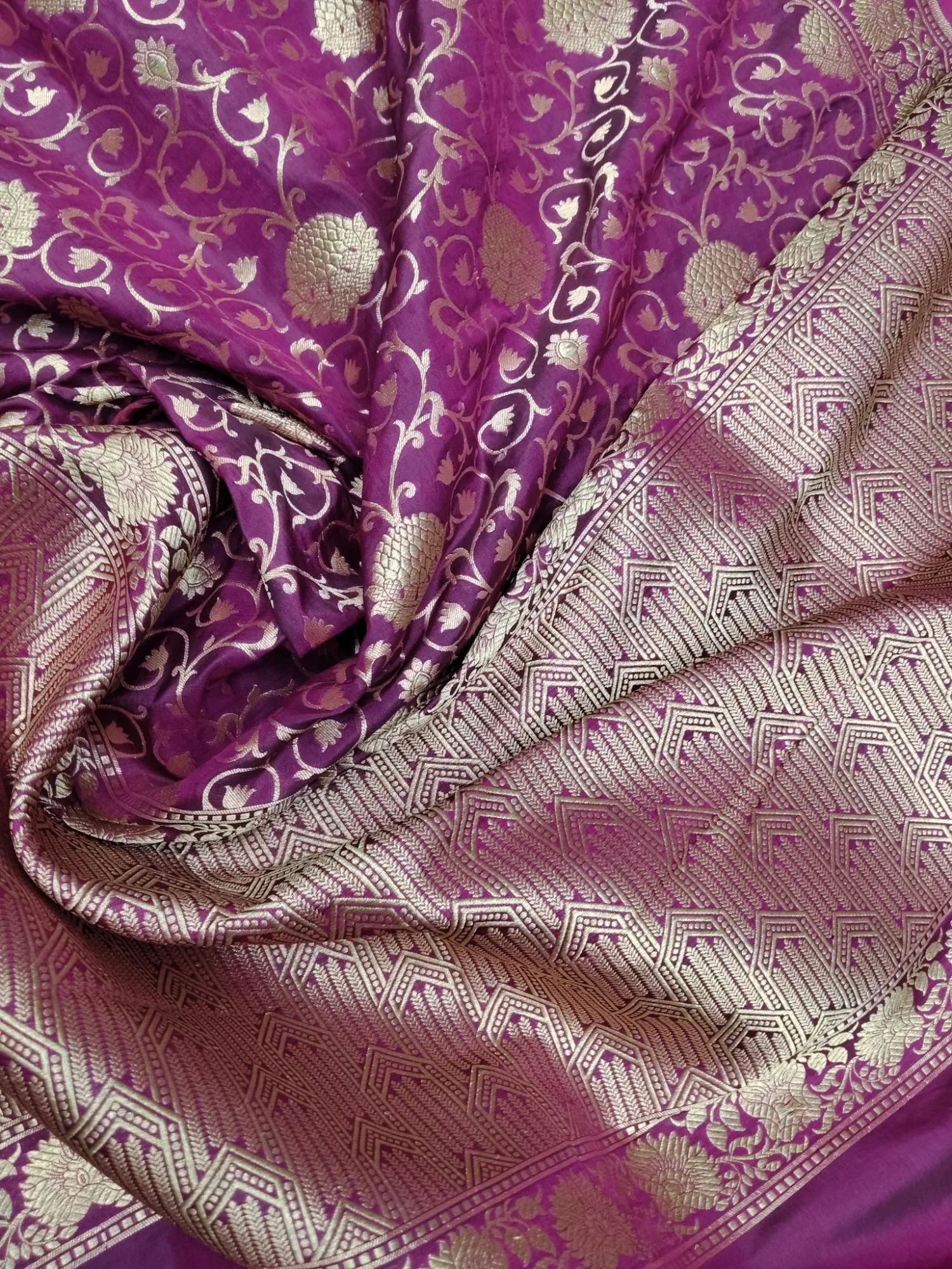 Pure Banarasi katan silk saree