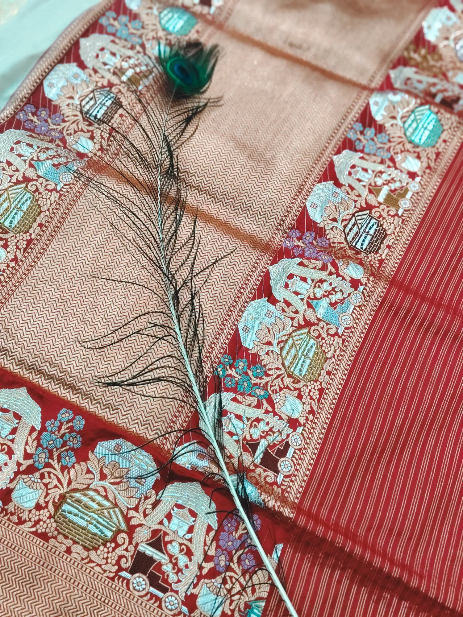 Pure Banarasi katan silk saree
