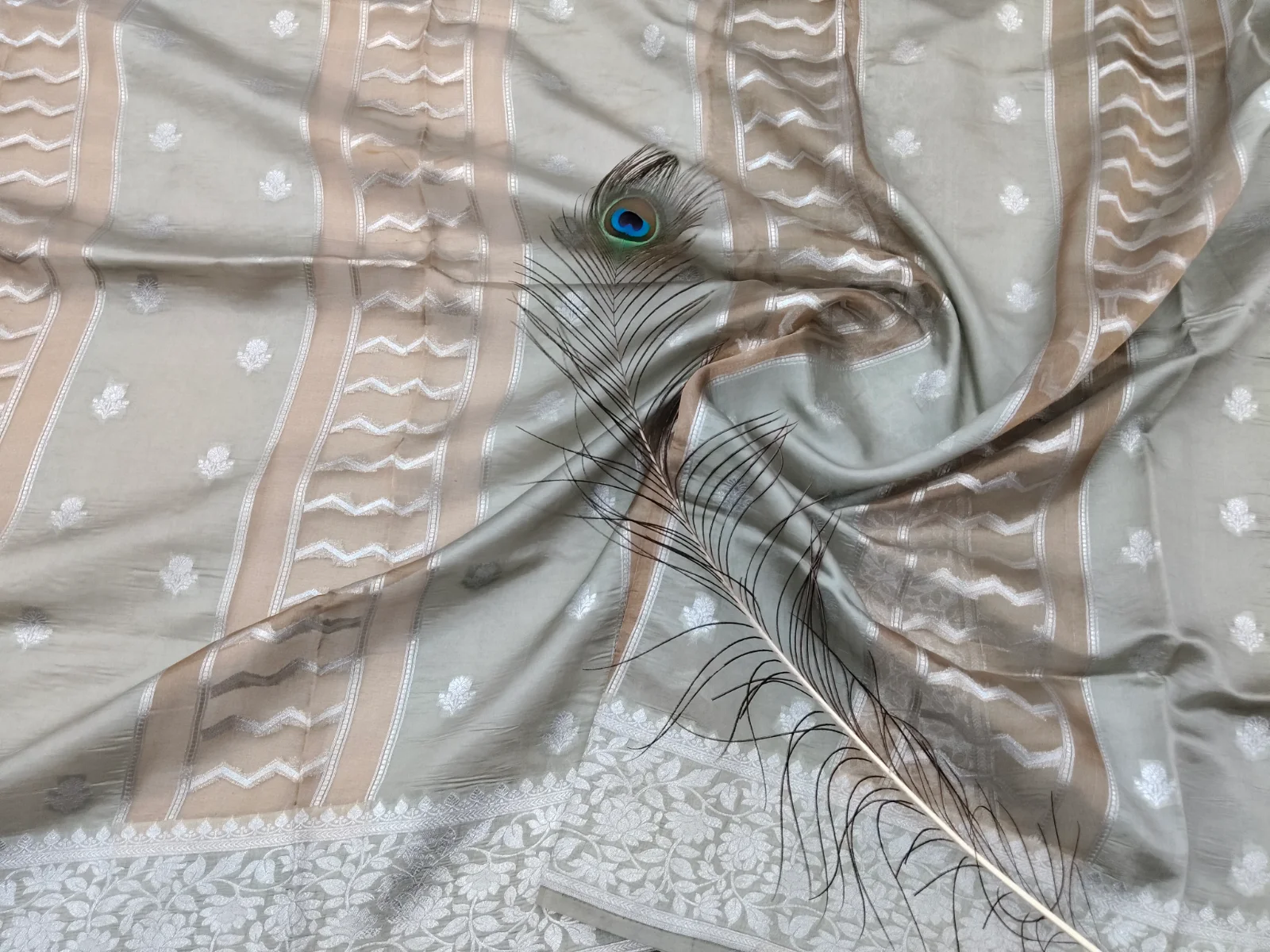 Pure Banarasi katan silk saree